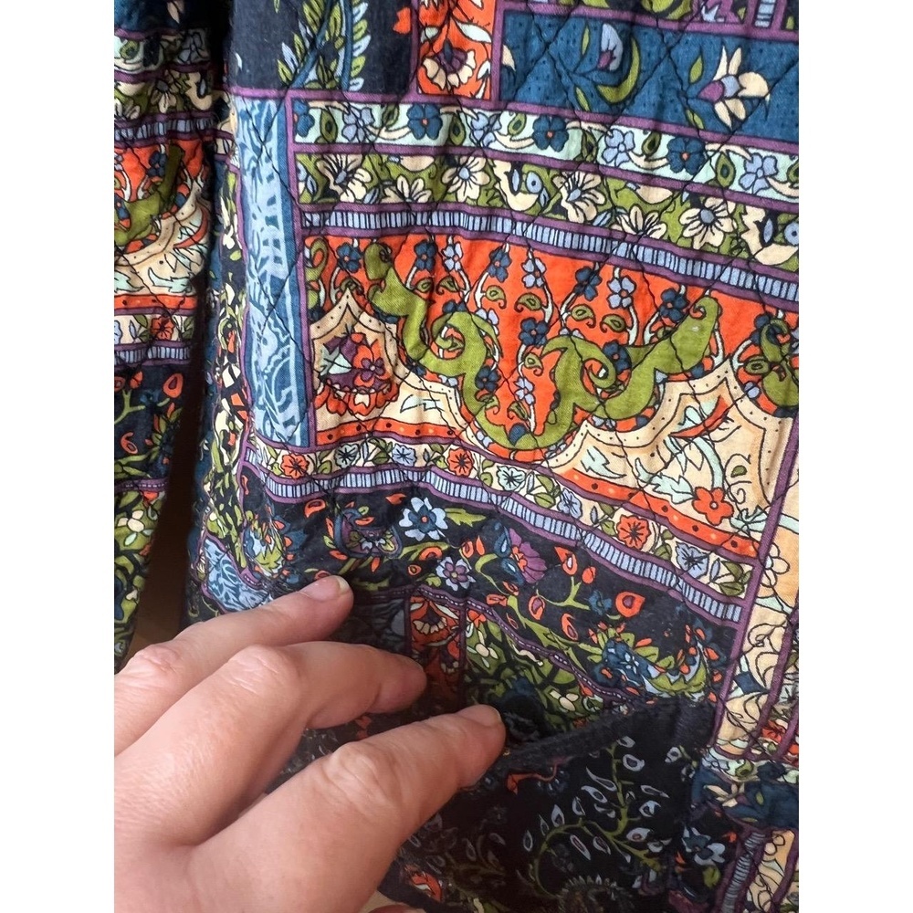Womens Multi Patchwork Quilted Reversible Jacket … - image 7